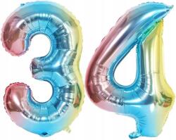 Amazon Nagy Fólia Lufi Születésnapra Szám 34 43 Többszínű 80cm