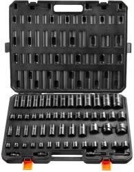 59 részes ütvecsavarhúzó készlet, 6-pontú, 3/8"-os és 1/2"-os bites racsnis szerszámkészlet (CJTTZJ1CRMO53W)