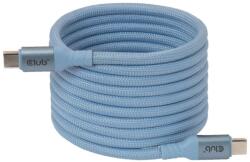 Club 3D Mágneses Usb-c kábel, 240W, PD3.1, 480 Mbps, 2m, kék (CAC-3030-blue)