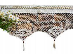 ZIK Irigy Hónaljmirigy horgolótű, 150x30cm, bézs, konyhába, irigy Hónaljmirigy rojtokkal (wiatrak)