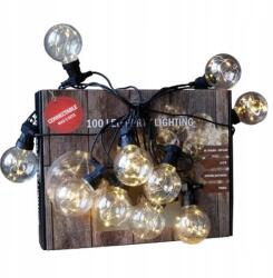 MPLCo Kerti Fényfüzér Izzókkal 100LED 230V Összekötő Zsinór (23362964)