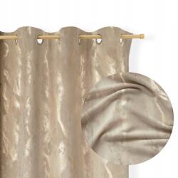 Tekstylier Velúr Függöny Arany Márvány 140x250 Átlós velvet vastag Bézs (Zasłona welurowa marmurek beż 140x250 kółka)