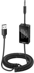 UGREEN bluetooth audió adapter v5.4, spirál kábel, FEKETE 45236 (45236)