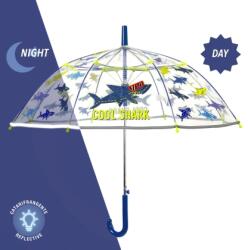  Детски автоматичен чадър Perletti CoolKids Cool Shark 15609, Прозрачен