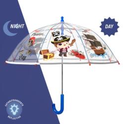  Детски прозрачен чадър Perletti CoolKids Пират 15602