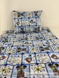  Panka gyermek ágyneműhuzat garnitúra (2 részes, pamut-poliészter) alvó maci (R450_15)