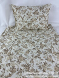  Geri bézs virágos ágyneműhuzat garnitúra (3 részes, 200-as) (492_002)