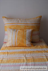  Narancs csíkos ágyneműhuzat garnitúra (3 részes, 200-as, ) (446_018)