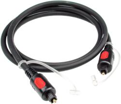 KLOTZ - optikai kábel High End 3 m TOSLINK csatlakozók TOFC600 6 mm PLU átmérőjű fekete optikai kábel - hangszerdepo
