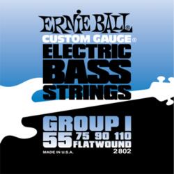 ERNIE BALL - Flatwound Bass Group I 55-110 Basszusgitárhúr készlet - hangszerdepo