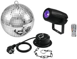 EUROLITE - Tükörgömb 20cm motorral LED PST-5 QCL Spot bk