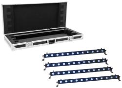 EUROLITE Set 4x LED BAR-12 QCL RGB+UV Bar + Case - hangszerdepo