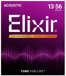 ELIXIR - Phosphor Bronze NanoWeb 13-56 Medium akusztikus húrkészlet - hangszerdepo