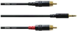 Cordial - CFY 1, 5 WCC REAN 3, 5 mm sztereo / 2 x RCA arany 1, 5 m - hangszerdepo