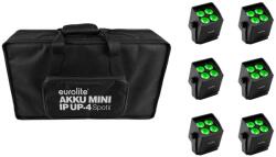 EUROLITE Set 6x AKKU Mini IP UP-4 QCL Spot MK2 + Soft Bag