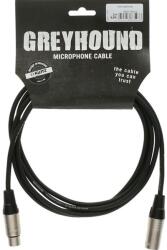 KLOTZ - mikrofonkábel 3 m Klotz XLR3M-XLR3F csatlakozók+GreyHound fekete kábel - hangszerdepo