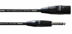 Cordial - CIM 0, 3 MV REAN XLR Papa / Jack 6, 3 mm sztereo 0, 3 m fekete - hangszerdepo