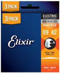 ELIXIR - NanoWeb (16540) 9-42 Super Light elektromos húrkészlet 3db - hangszerdepo