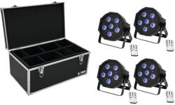 EUROLITE Set 4x LED SLS-603 TCL UV Floor + Case TDV-1 - hangszerdepo