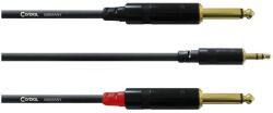 Cordial - CFY 0, 9 WPP REAN 3, 5 mm sztereó / 2 x 6, 3 mm mono 0, 9 m - hangszerdepo
