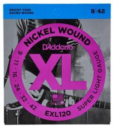 D'ADDARIO - EXL120 Nickel Wound Super Light 9-42 elektromos gitárhúr - hangszerdepo