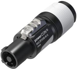 Neutrik - NAC3FXXB-W-S powerCON lengő hálózati kimenet, szürke, kis méret (6-12 mm) - hangszerdepo