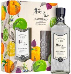 Sakurao Classic gin Ajándékcsomag Pohárral DRS (0, 7L/ 40%) - whiskynet