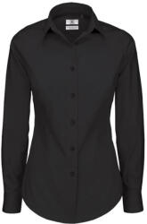 B&C Collection Női pincér blúz B&C hosszú ujjú - 4 színben, Barna, XXL