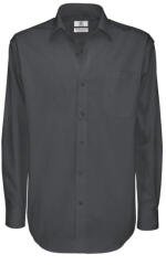 B&C Collection Férfi pincéring - 100% pamut - különböző színekben, Fekete, M