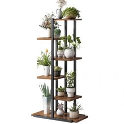  LOREDO fekete fém virágtartó