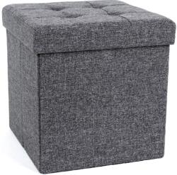  Taburett tárolóhellyel LAFINA 38x38 cm, szürke