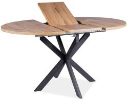  Kinyitható étkezőasztal GASTON 100(135)X100 cm, tölgy artisan dekor