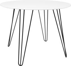  Kerek étkezőasztal HARRY 90x90, fehér