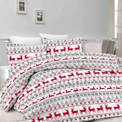  Flanel ágynemű DEER DREAMS fehér Ágyneműhuzat mérete: 70 x 90 cm | 140 x 220 cm