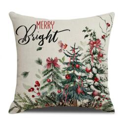  Karácsonyi párnahuzat HOLLY CHARM 45x45 cm, bézs