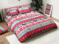  Flanel ágynemű SNOWY FOREST szürke Ágyneműhuzat mérete: 70 x 90 cm | 140 x 220 cm