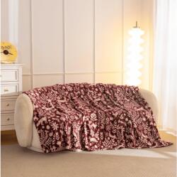 Mikroplüss takaró FOREST ANIMALS, bordó Méret: 200 x 220 cm