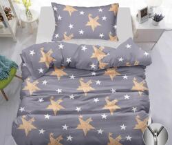  GOLDEN STARS szürke pamut ágyneműhuzat Ágyneműhuzat mérete: 70 x 90 cm | 140 x 200 cm