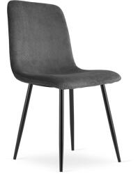  Szürke étkezőszék RIFT fekete lábakkal