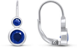 Brilio Silver Ezüst fülbevalók sötétkék cirkónium kövekkel EA65