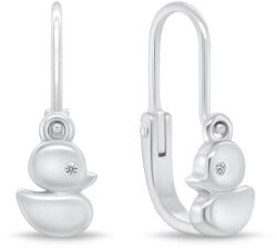 Brilio Silver Játékos ezüst kacsa fülbevaló EA186W