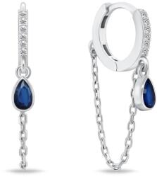 Brilio Silver Eredeti karika fülbevaló lánccal EA880W