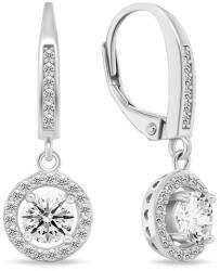 Brilio Silver Gyönyörű ezüst fülbevaló átlátszó cirkónium kövekkel EA466W