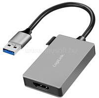 LogiLink USB 3.0 adapter, USB-A/M HDMI-A/F, 1080p, szürke, 0, 15 m (LOGILINK_UA0233A) (LOGILINK_UA0233A)