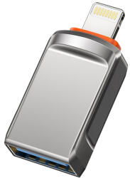 Xmart Адаптер Xmart - OTG, USB-A/Lightning, сребрист (12401)