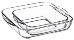 Pasabahce Borcam Jénai hőálló szögletes sütőtál, 2 részes (159028) (159028)