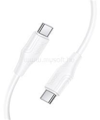 hoco. X124 adatkábel (Type-C - Type-C, 60W, gyorstöltő, 100cm) FEHÉR (HOCO_X124_C_C_W) (HOCO_X124_C_C_W)