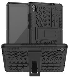 Gigapack műanyag telefonvédő (közepesen ütésálló, Lenovo Tab M8 (TB-8505X) LTE szilikon belső, autógumi minta) fekete (GP-103477)