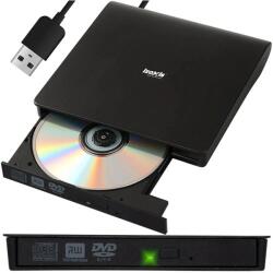 IZOXIS - CD/DVD író beépített USB 3.0 kábellel (26083) - bestbyte