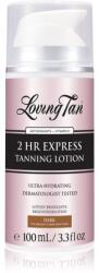 Loving Tan 2 HR Express hidratáló önbarnító krém árnyalat Dark 100 ml